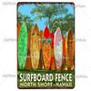 Surf Metall Zeichen Vintage Plaque Zinn Zeichen Wand Dekor Für Beach Club Mann Höhle Metall Platte Große Welle Poster