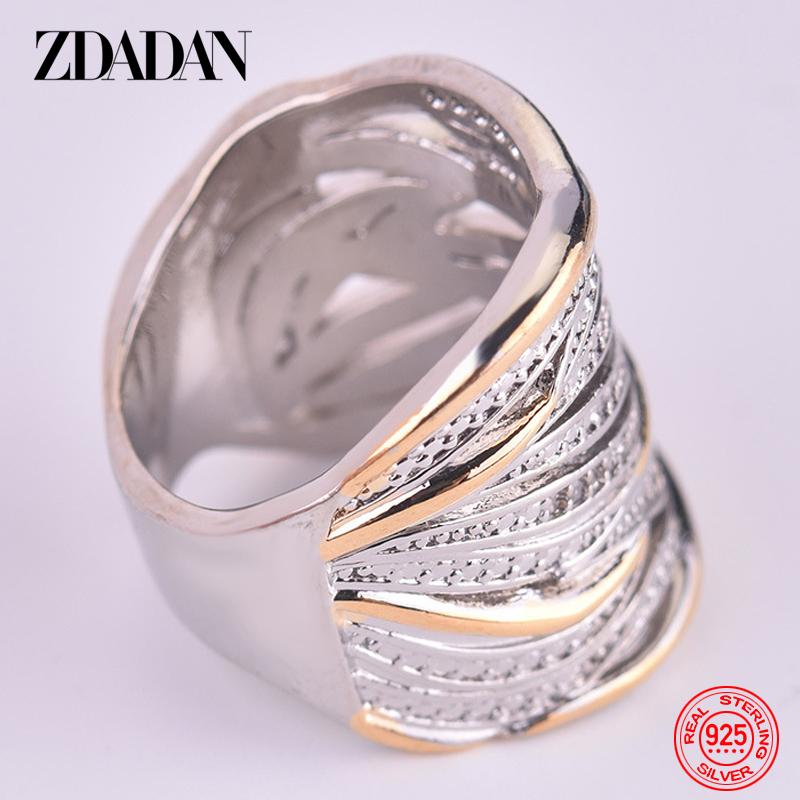 925 Sterling Silber Geflochtener Fingerring für Damen Schmuck Party Geschenk