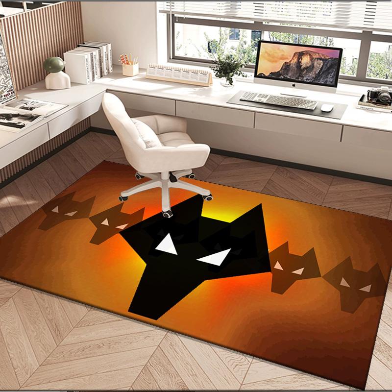 1PC rug Wolf In The Night Wanderers Carpet, Chair Rug,Area Rug for Office Bedroom living rooms bedroom, Doormat decor Christmas fan gifts