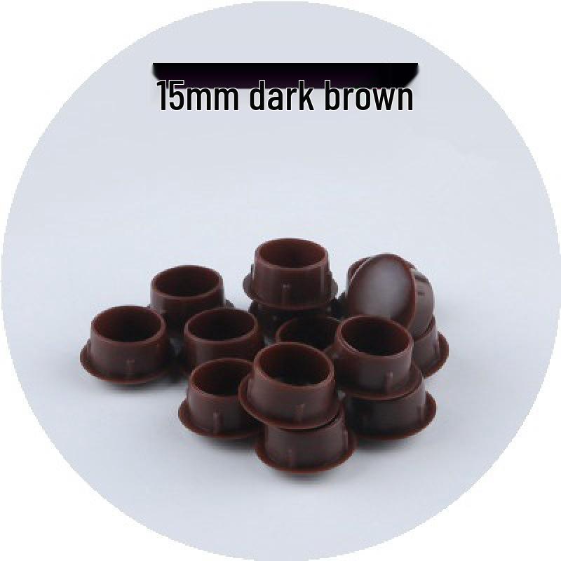 Plastik Vida Dişli Delik Tıpa - Mobilya Menteşeleri ve Donanımlar İçin Dekoratif Kapak