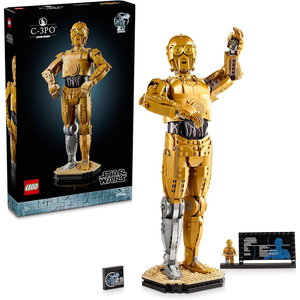 

LEGO Star Wars C-3PO Building Toy 1138 Pieces Collectible Figure for Kids and Adults