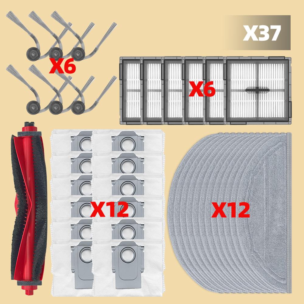 Fit For Roborock Q10 S5 / Q10 S5+ /Q10V/Q10V+/Q10 VF/Q10 VF+/ S8 Pro/S8 Pro Plus Parts Main Side Brush Filter Mop Cloth Dust Bag