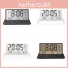 Modern Minimalist Digital Alarm Clock With Lcd Display For Home Decor And Temperature Monitoring