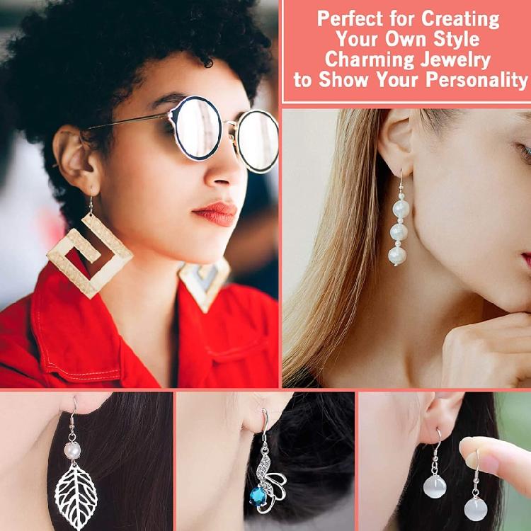 Hypoallergenic Earring Hooks for DIY Jewelry Making,Earring Making Kit,Earring Making Supply for w/ Earring Backs Jump R
