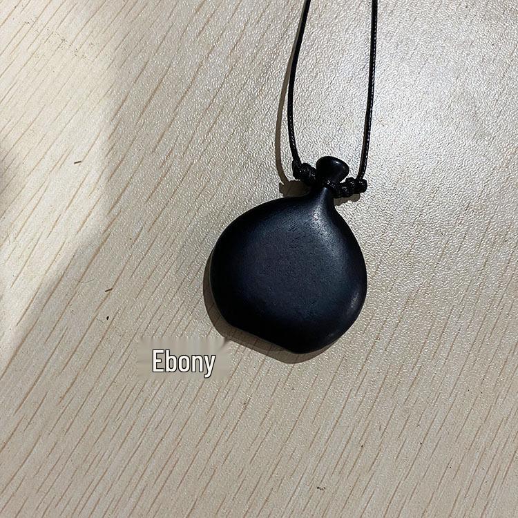 Wooden Hip Flask Necklace: Retro Choker & Long Sweater Chain for Women