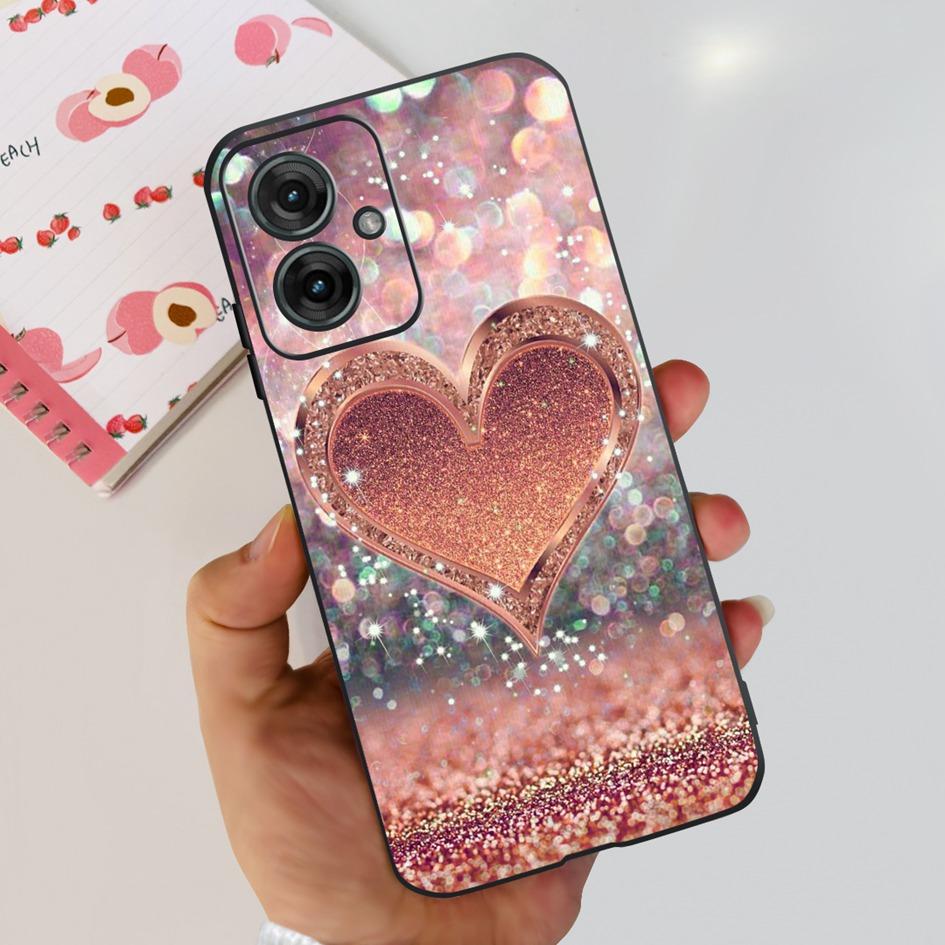 For Motorola Moto G55 5G Case Black TPU Soft Silicone Funda Shockproof Cover For Moto G55 2024 Phone Cover G 55 Protective Shell