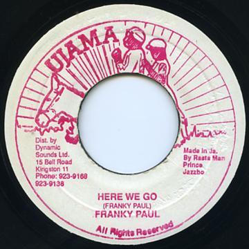 

7inch Record FRANKIE PAUL - Here We Go NONE Ujama Jamaica Reggae, Ska & Dub Used