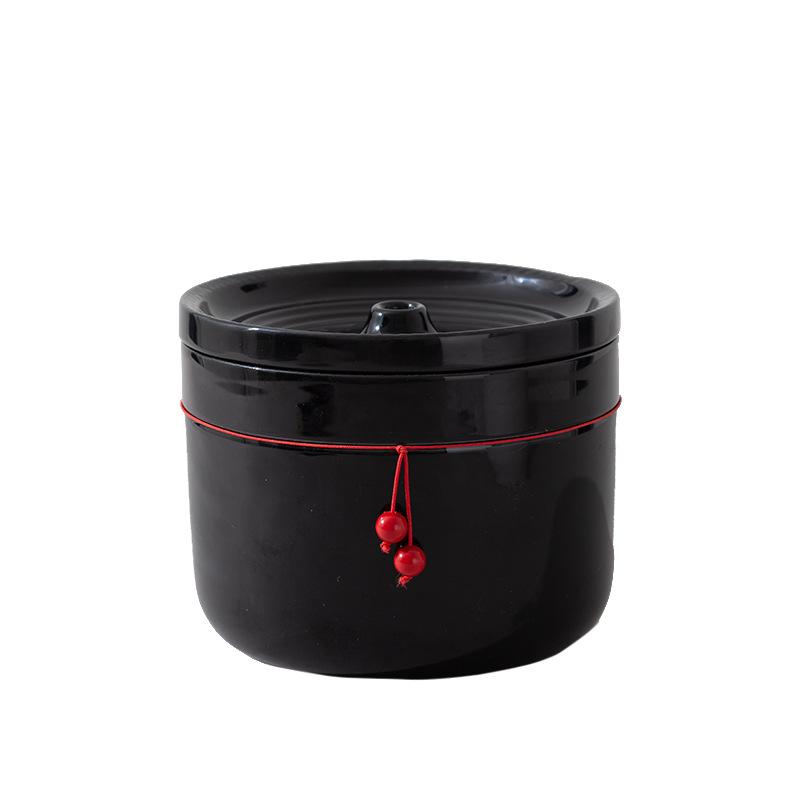 

Черно-белый керамический автоматический питьевой фонтанчик для кошек, машина для циркуляции живой воды, миска для собак, плюшевые принадлежности для собак 14.5*14.5*11.5cm