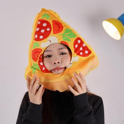 Klobouk ve tvaru pizzy Fotografické rekvizity Krásná vycpaná pokrývka hlavy Roztomilý na maškarní festivaly
