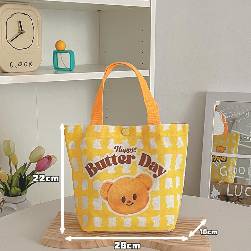 Adorable Kitty Canvas Tote Bag - Perfect for Students and Women
