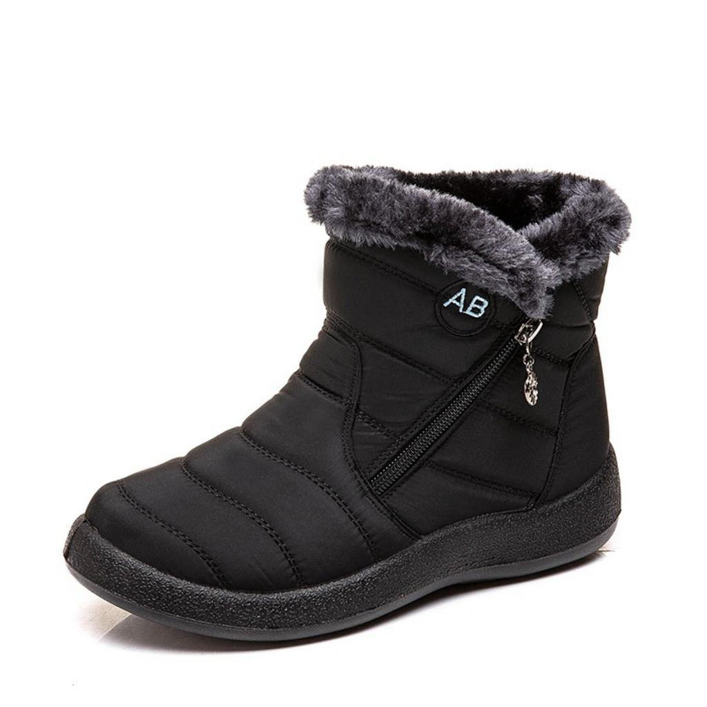 Ladies, Warm Shoes, Casual Shoes, Comfortable Shoes, Side Zippers, Waterproof Cotton Shoes, Snow Shoes