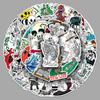50 Pièces Autocollants Crâne Artistique: Graffitis tendance pour bagages, ordinateurs portables et voitures