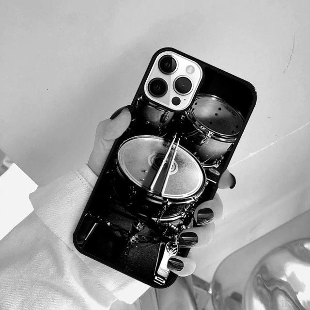 Musical Instrument Drum Phone Case Cover For for iPhone 17 Air 15 16 14 11 12 13 Pro MAX Plus