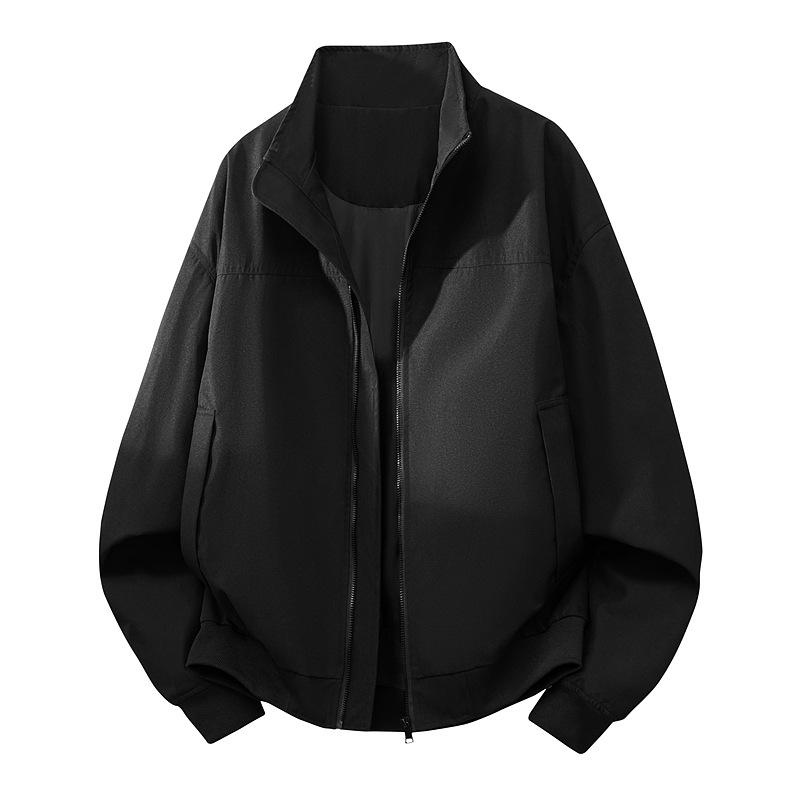 

Boat Jacket Men s Handsome High-end Top Three-defense Stand Collar Tough Guy Style Coach Jacket M