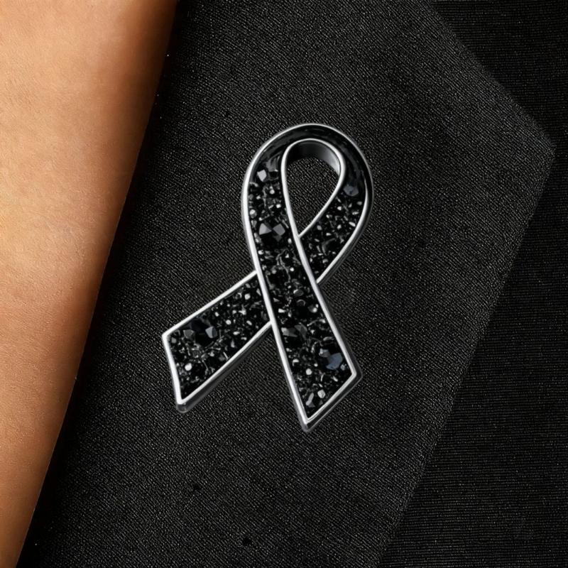 Černá stužka Brož Špendlík Pohřby Pamětní odznak Smuteční odznak Pro ženy Muže Oblek Košile Šátek Šperky Doplňky