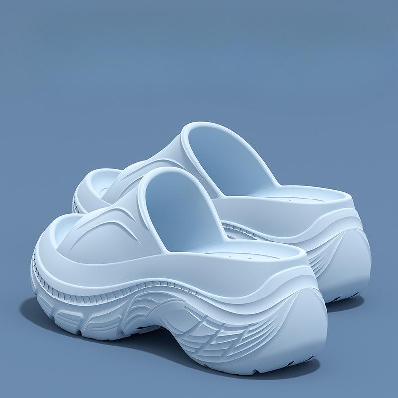 

Новая женская обувь на толстой подошве, противоскользящие шлепанцы для улицы 39-40 небесно-голубой