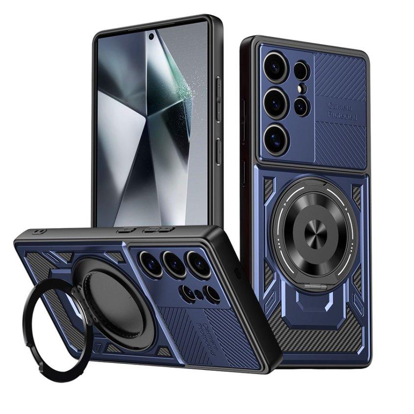 360° Rotate Ring Stand Magnetic Wireless Charge Case for Samsung Galaxy A06 A05 A05S A35 A15 A12 A13 A04S A14 4G 5G Armor Cover