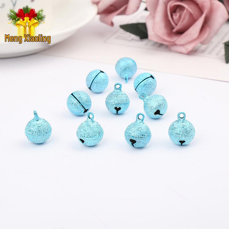 

Colored Frosted Copper Bells for DIY Jewelry and Pet Accessories 0.8 cm