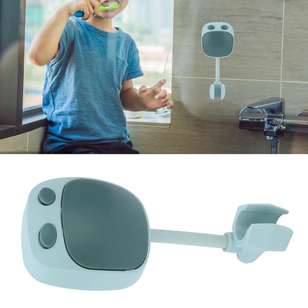 Shower Head Holder 360 Degree   Bracket PunchFree Shower Accessories for Children Bathroom(Blue Yellow )