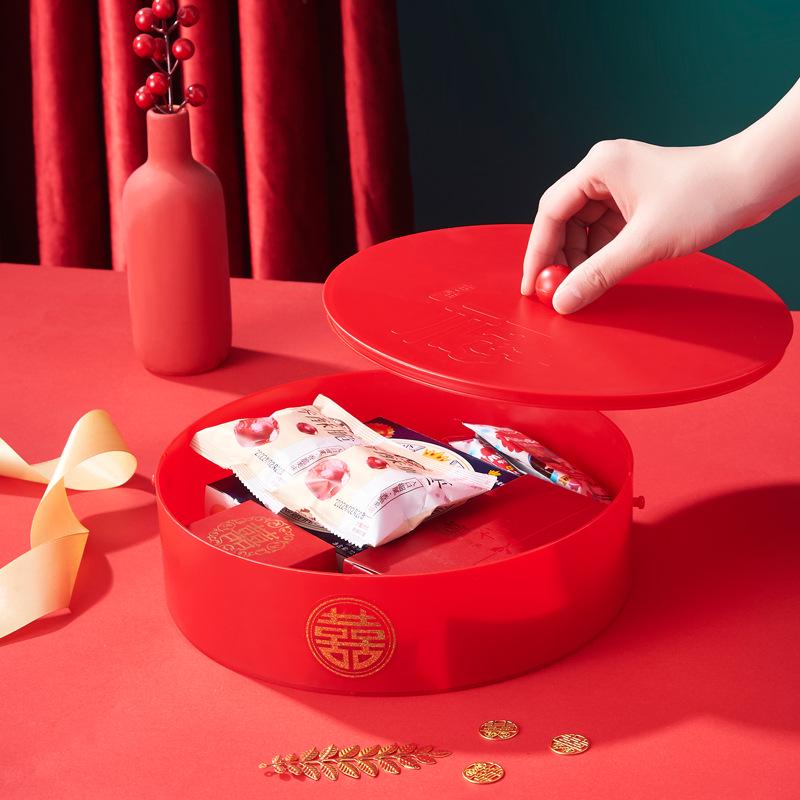 Handheld Candy Box for Weddings and Engagements - Plastic Bridesmaid Favor Box for Candy or Dried Fruit
