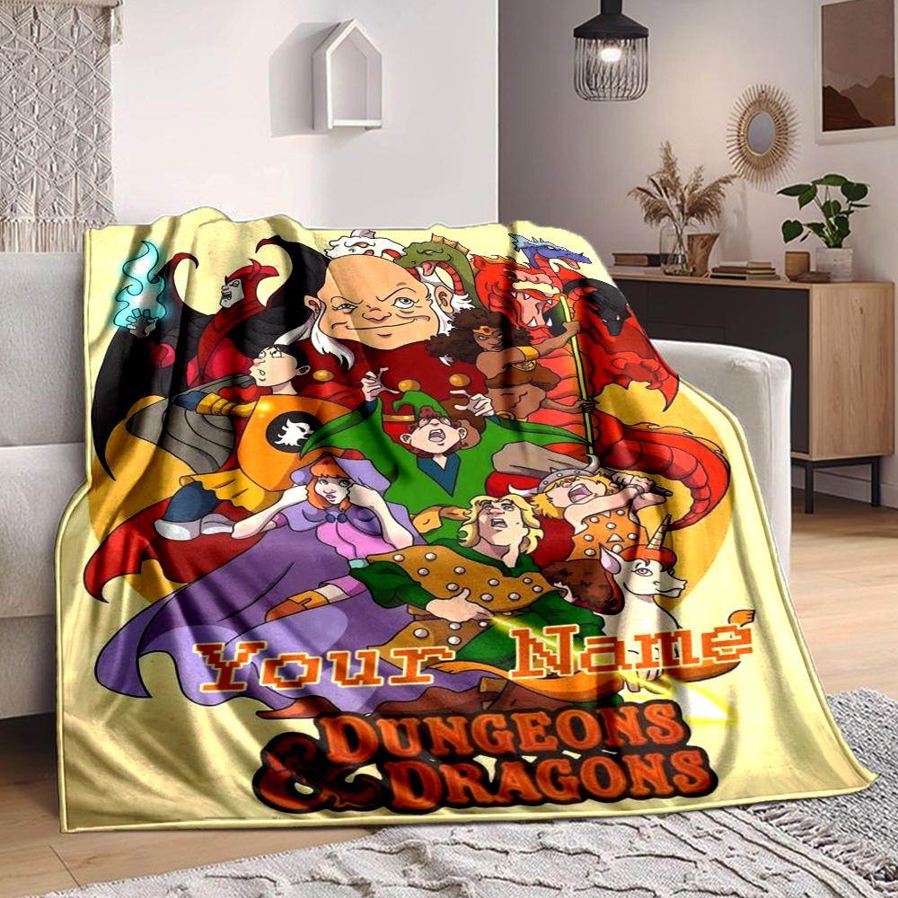 Custom 1pc Dungeons & Dragons: Series Blanket, Soft And Comfortable Blanket, Casual Warm, Camping Travel Blanket, Birthday Gift Q91251
