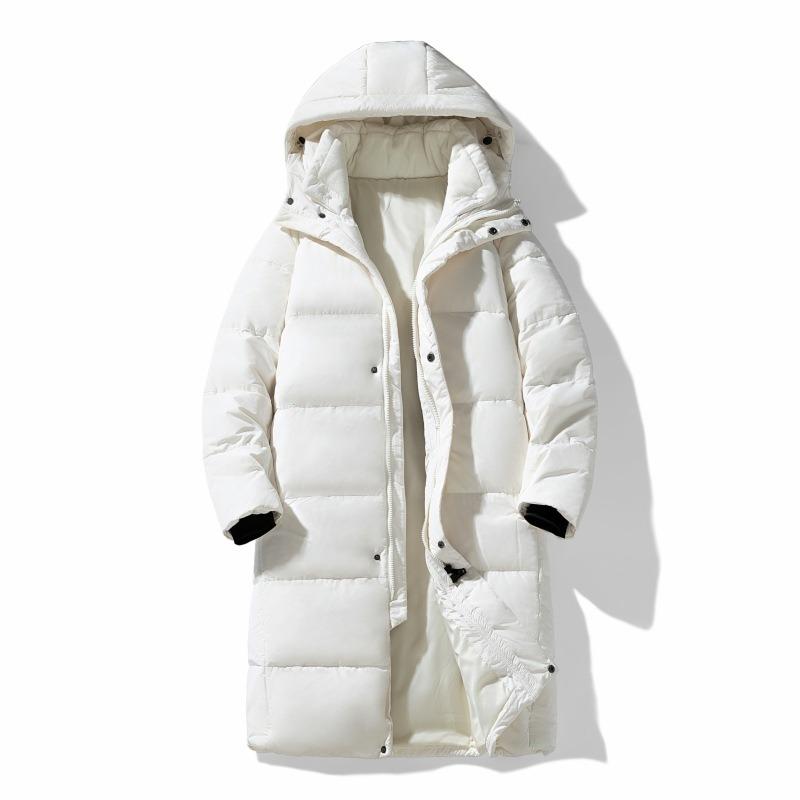 New National Standard 90% White Duck Down Long Knee Down Jacket Men's High-end Winter Cold Couple Coat