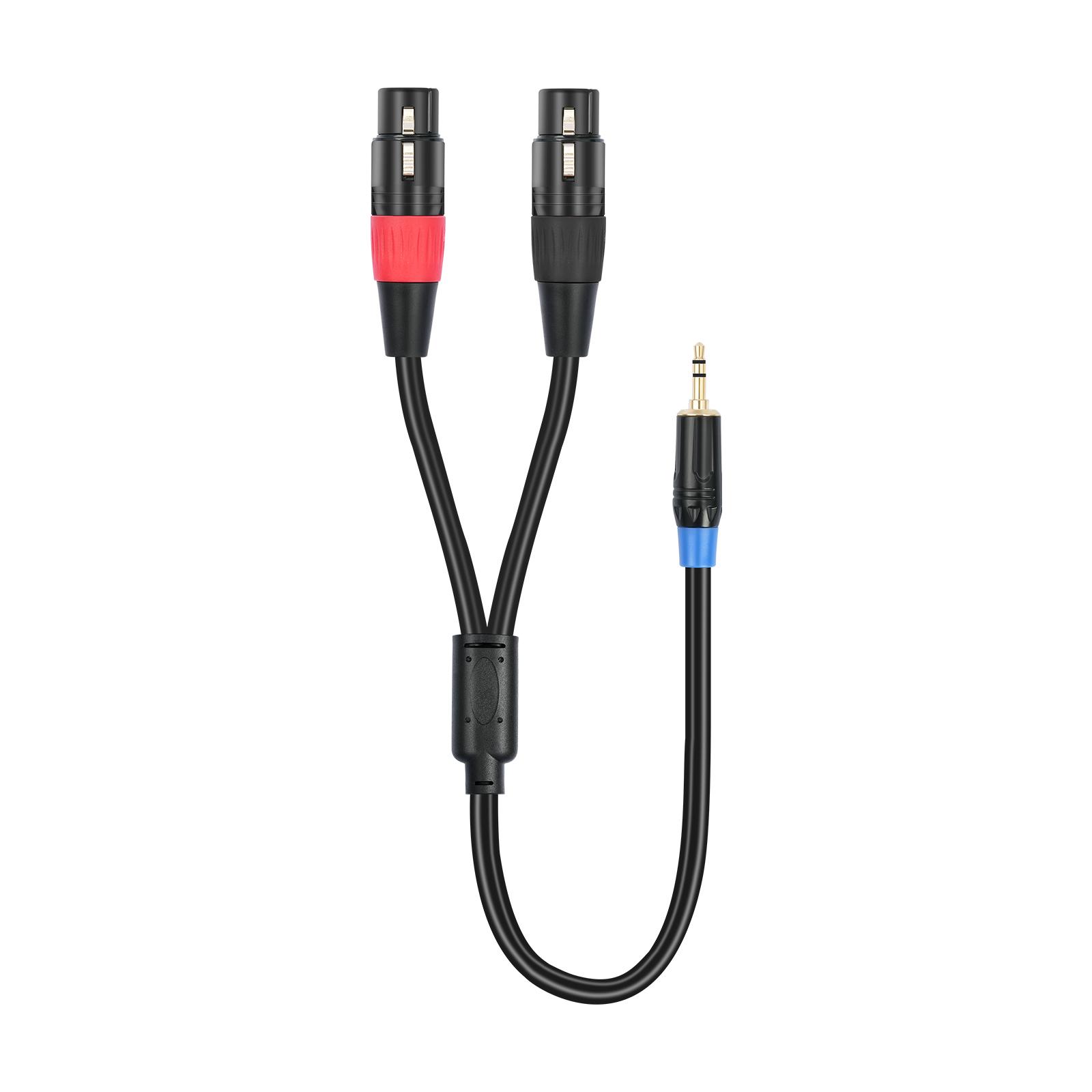 

Convenient XLR Female to 3.5 mm TRS Stereo Mic Cable for Mixing Consoles Music Players Cable for Cameras Recorders 1M