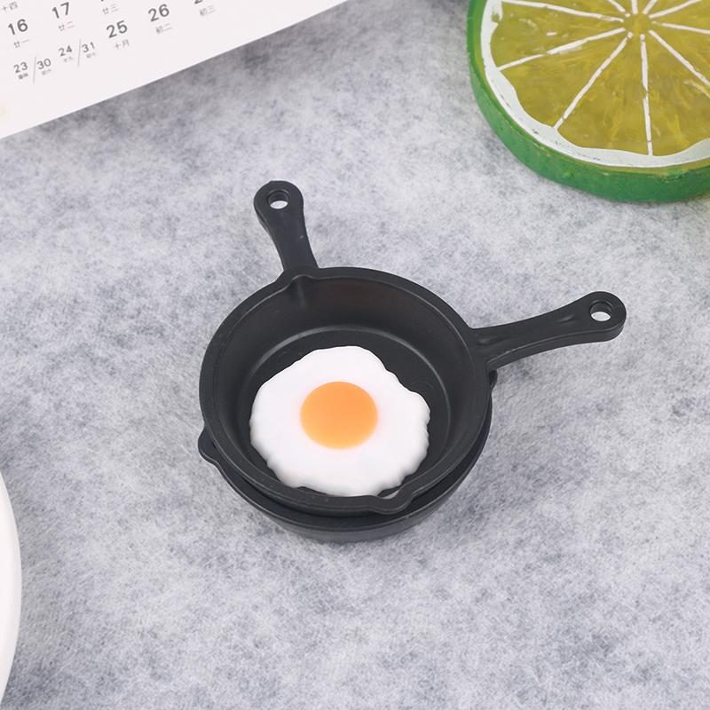 Dollhouse Miniature Frying Egg Pans For 12Th Dolls House Kitchen Accessories