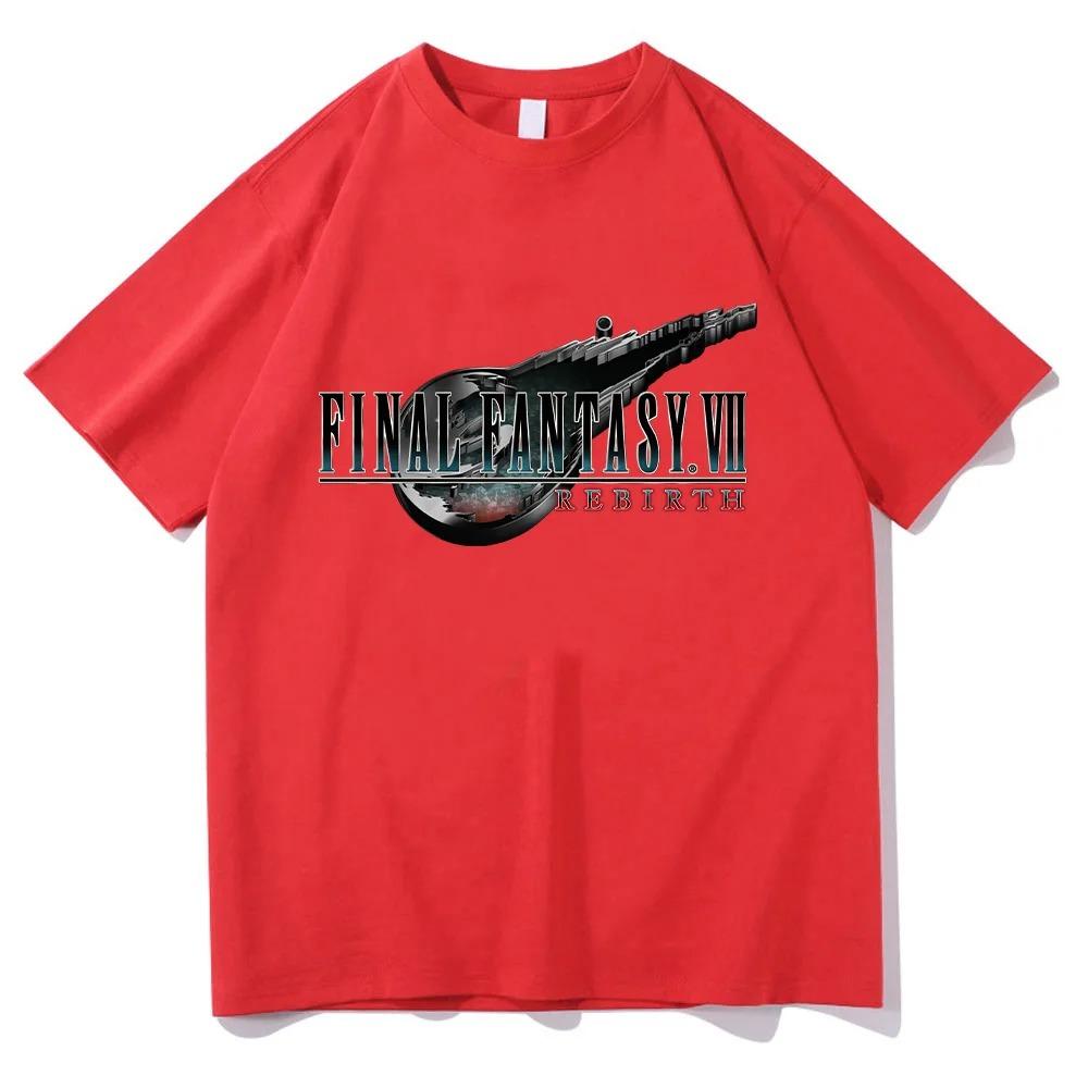 

2026 Spring_Summer Fashion Final Fantasy VII Rebirth Game Retro Harajuku Cotton Short-Sleeved Millennium T-Shirt Hip Hop Streetwear Oversized Tshirt XXXL