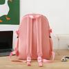 5pcs Elementary School Five Piece Backpack High School Students Large Capacity Multi Pocket Multi Functional Backpack Solid Canvas Leisure Bag
