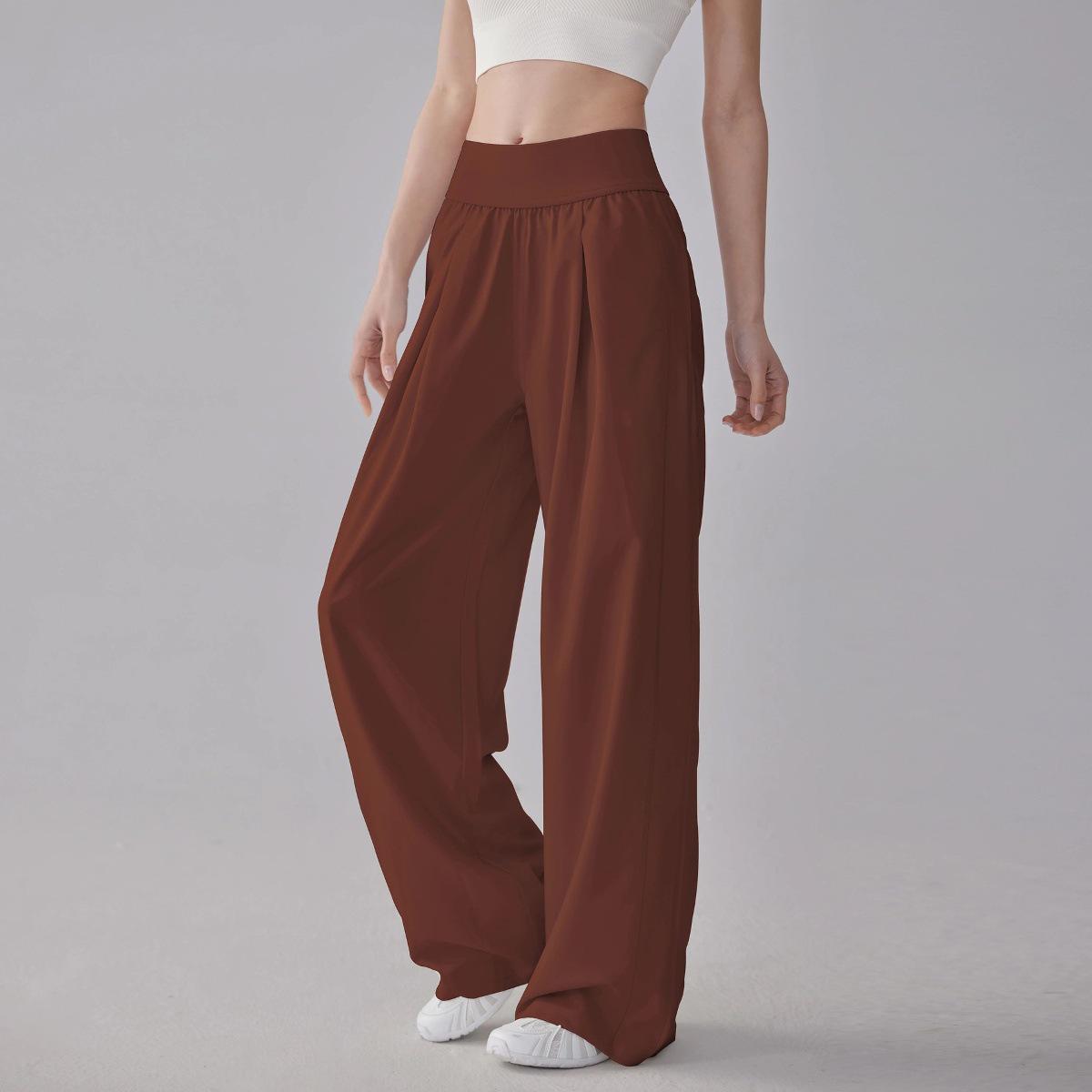 

2025 High Waist Breathable Loose Fit Sweatpants for Running, Casual Wear & Yoga - Wide Leg, Straight Cut, Ideal for Outdoor Activities Large