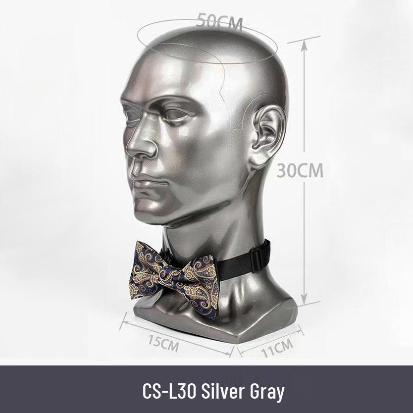 Multifunctional Display Mannequin Head for Spray Paint Hat, Bow Tie, Glasses, and Mask Props