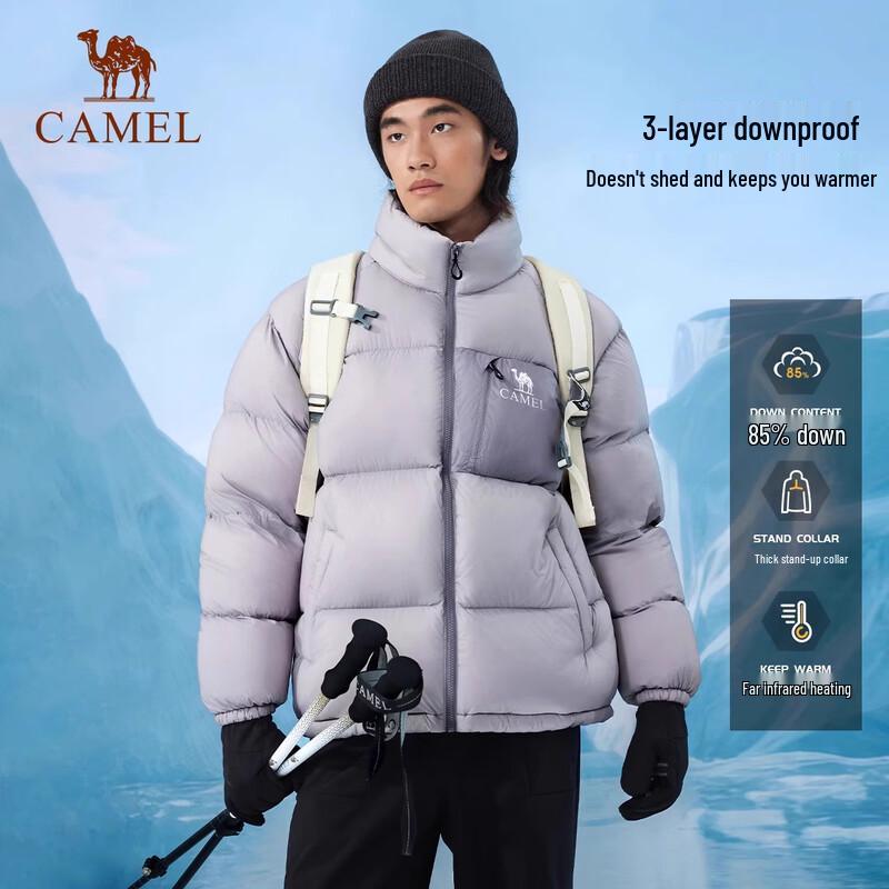 Camel Women's Outdoor Puffer Down Jacket A34CF00804B