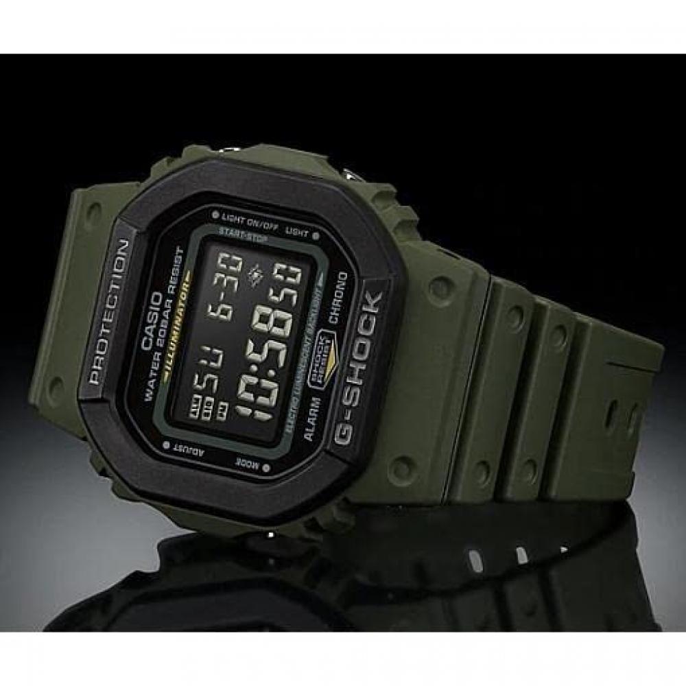 Casio Reloj Casio G-SHOCK DW-5610SU-3 para hombre, digital, utilitario, color militar, caqui, edición limitada, resistente al agua