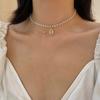 Shining Fake Crystal Pearl Choker Necklace For Girls Elegant Drop Chian Pendant Necklace Fashion Jewelry Gifts