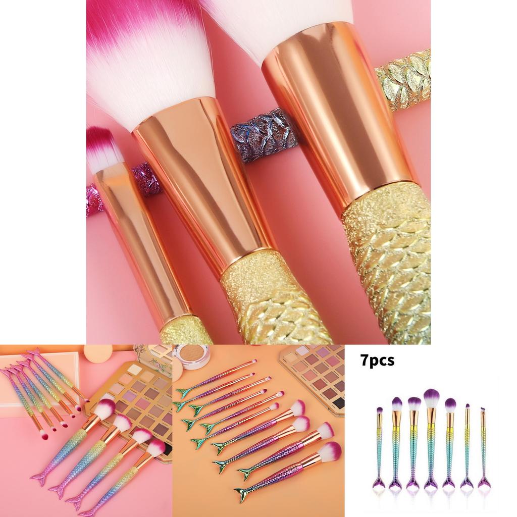 Makeup Brush Set With Nylon Bristles For Eyeshadow And Powder Application Perfect For Beauty Enthusiasts