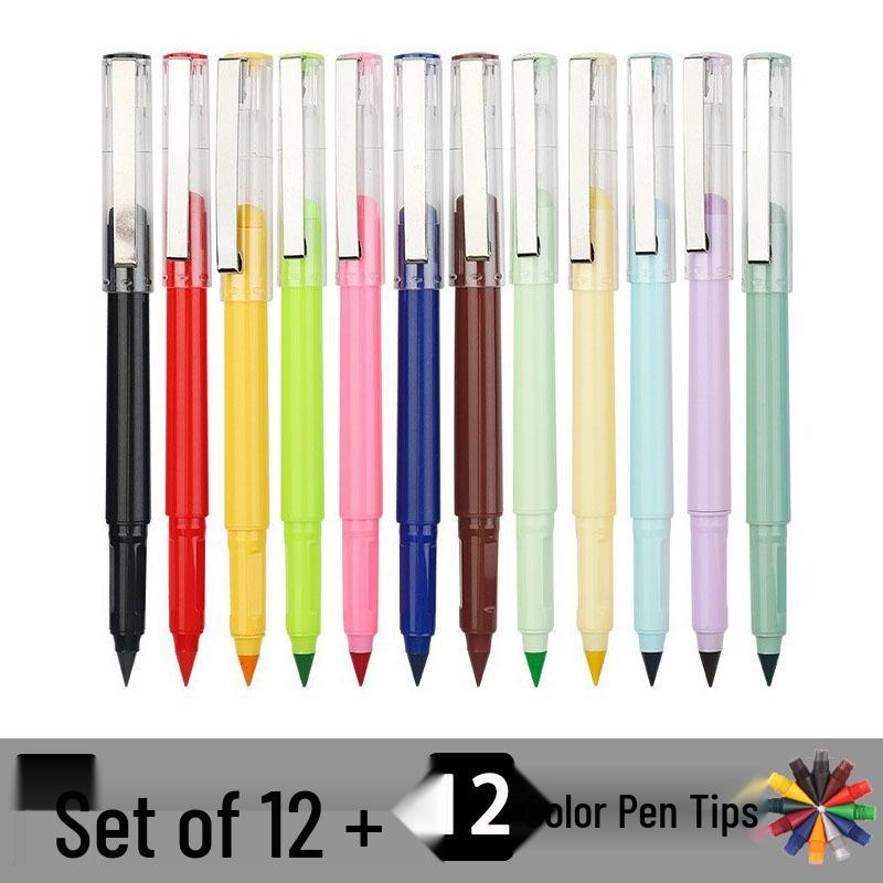 Eternal Pencil: No-Sharpen, Erasable, Break-Resistant Lead, Inkless, Ideal for Sketching & Correcting Writing Posture (Student Set)