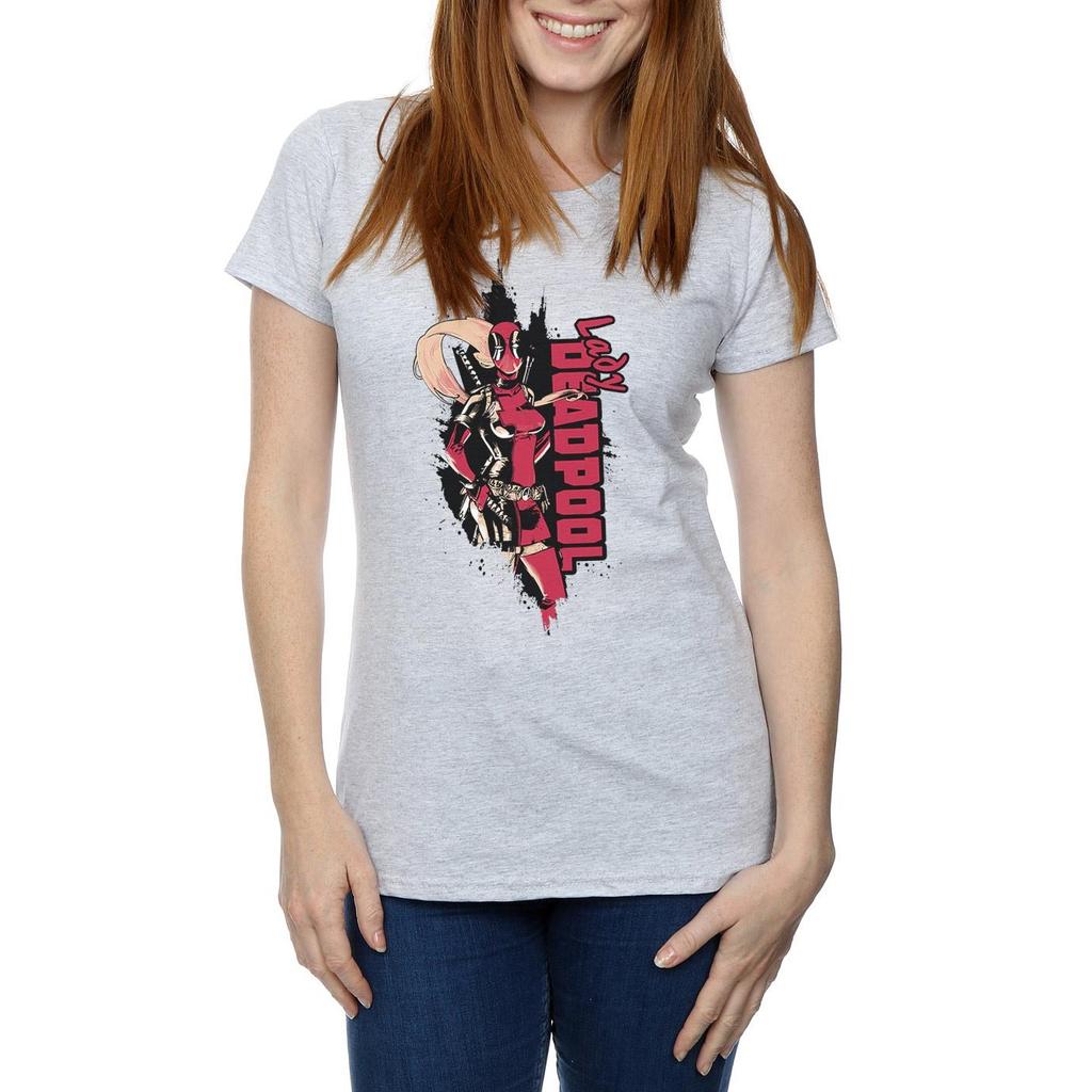 Marvel Womens/Ladies Deadpool Lady Deadpool Cotton T-Shirt