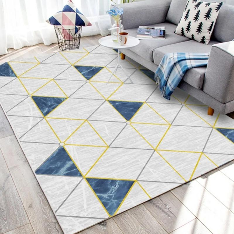 Nordic Style Geometric Carpet for Living Rooms and Bedrooms Non Slip Carpet Modern Minimalist Home Decoration Fashion and Beau