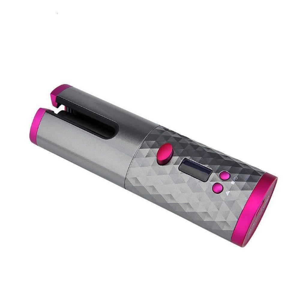 Profesyonel Elektrikli USB Saç Bigudi LCD Seramik Akülü Otomatik Dönen Waver bukle makinesi Salon