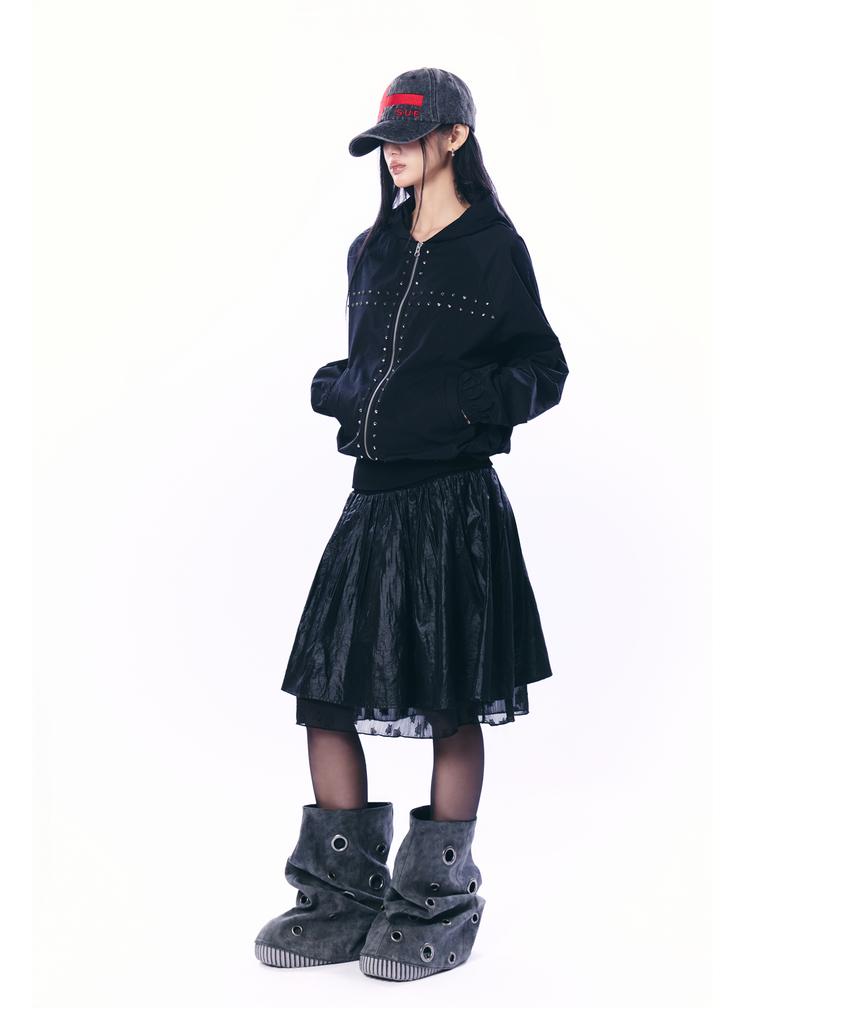 SETUP-EXE Cross Logo Ball Cap / Black Denim