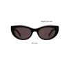 Saint Laurent Side Logo Acetate Cat Eye Sunglasses Unisex sunglasses Black SLM115001
