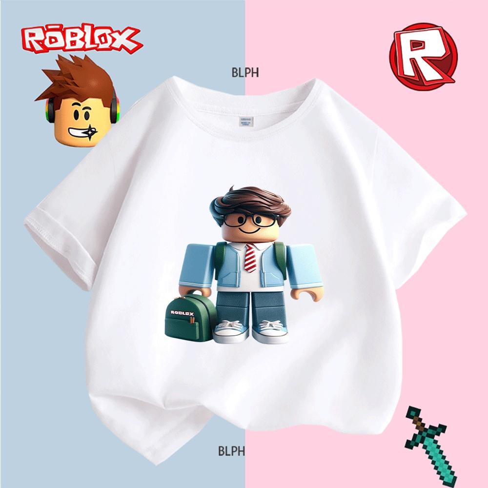 

Cute Roblox Character Printed Kids T-Shirt Fashion Casual Short Sleeve Tee for Boys Girls 100