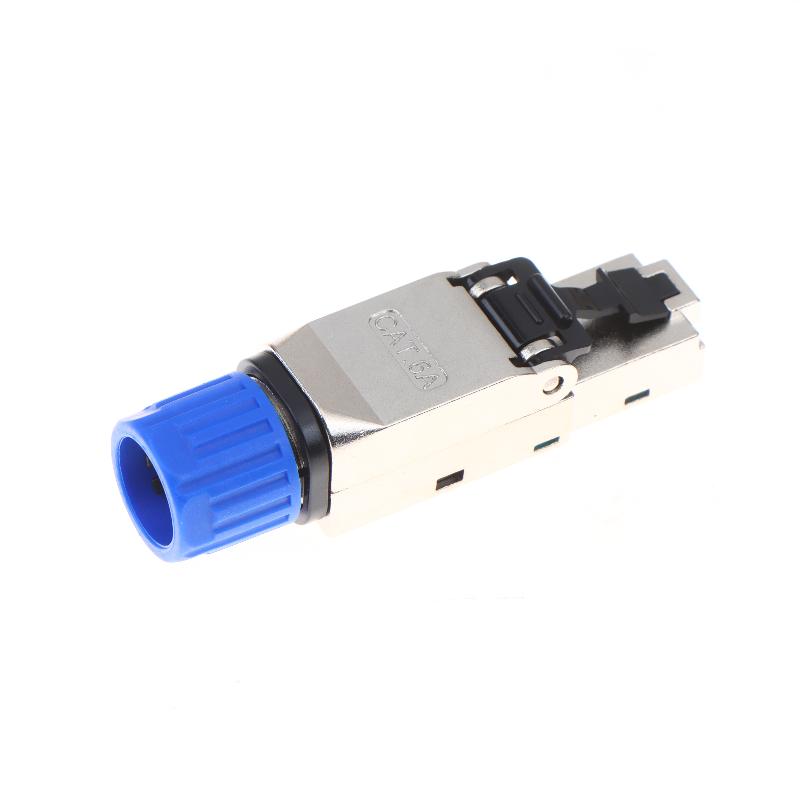 

1Pc Rj45 Cat8 Cat7 Cat6A Cat6 Toolless Ethernet Cable Connector Shielded Network Cable Plug For 22~26Awg Stp Lan Cable CAT6A