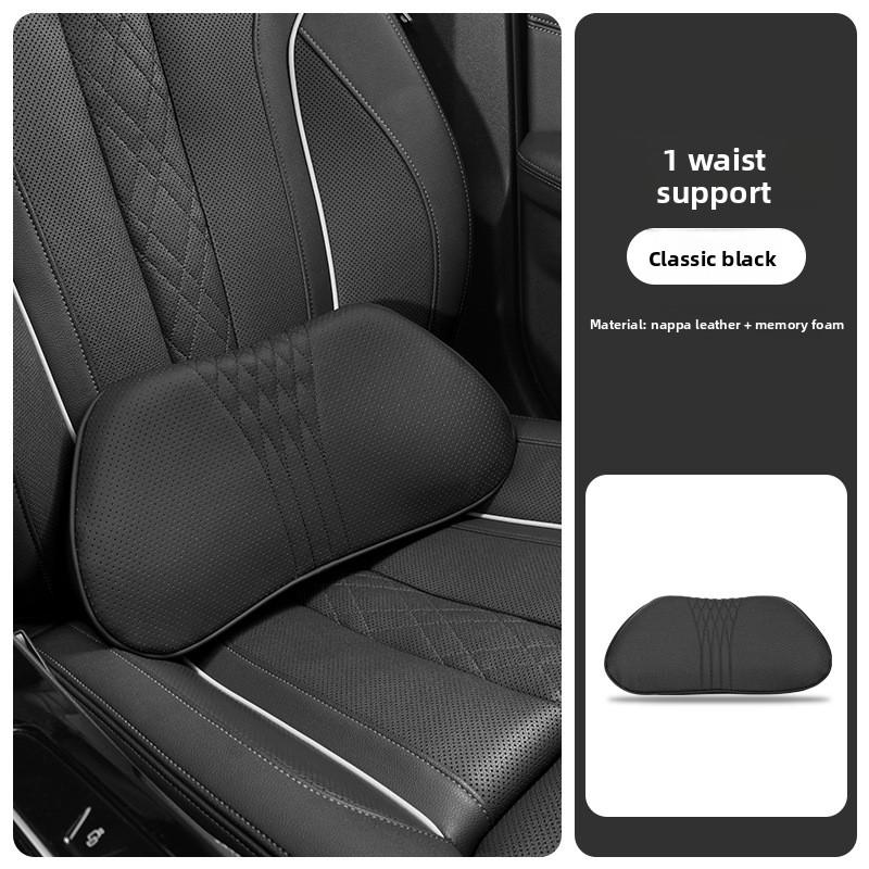 Car SUV Sedan Leather Seat Soft and Comfortable Headrest Pillow for Travel Car Headrest Memory Foam Driving Neck Pillow