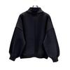 Men's Black Half-Zip Hooded Sweatshirt - American Retro Style, Streetwear for Spring and Autumn