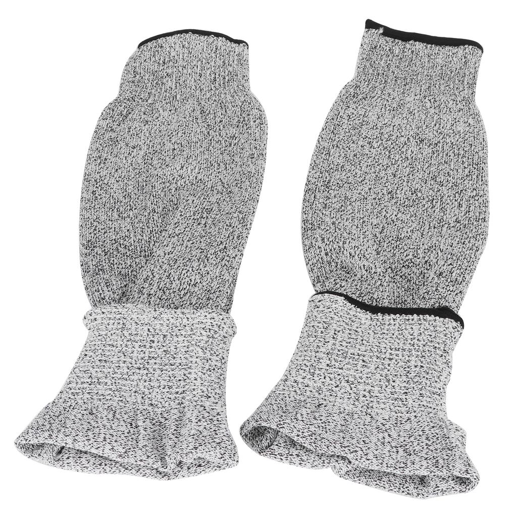 1 Pair 45cm Cut Proof Sleeves Cut Resistance Level 5 Arm Protector Sleeve for Gardening
