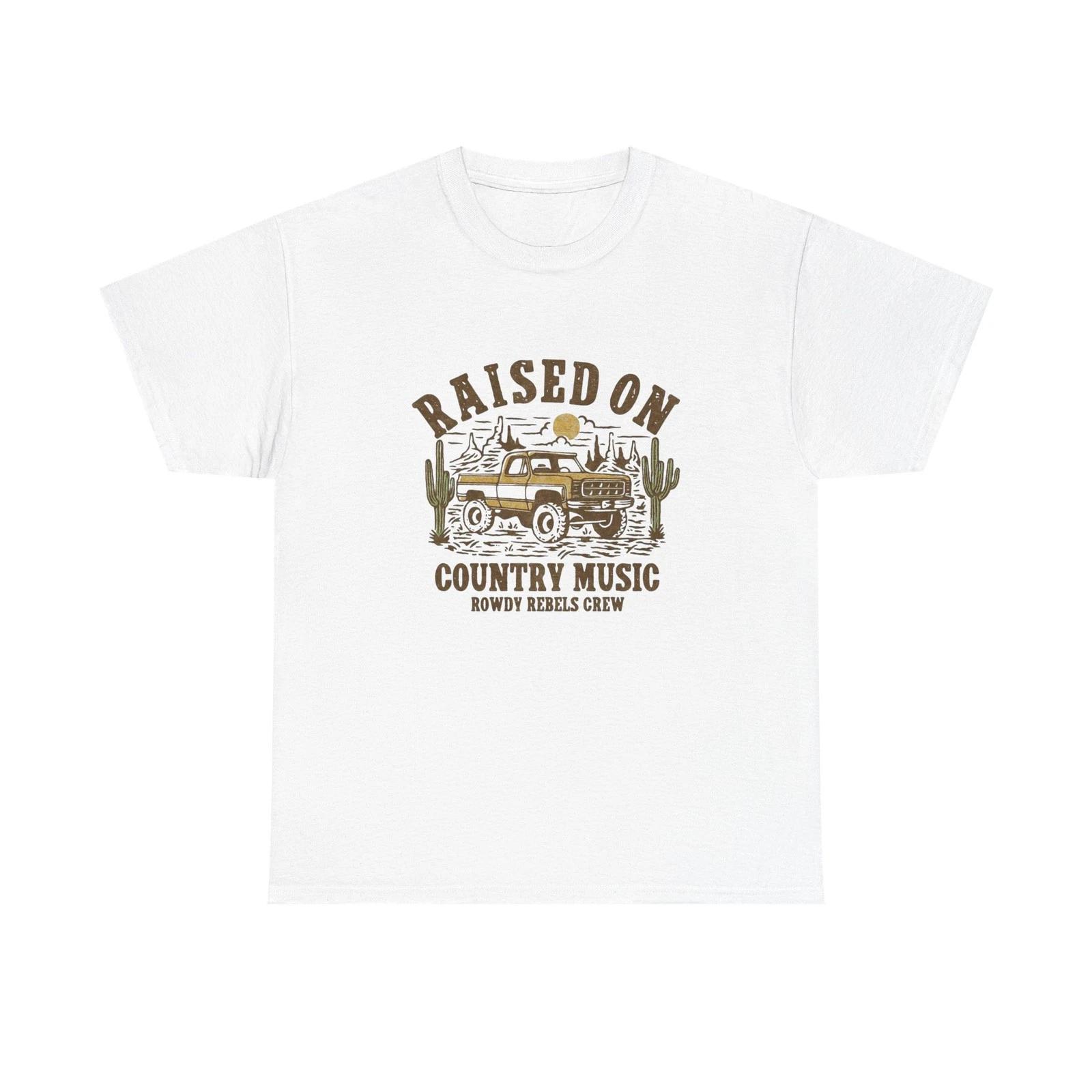 

Square body Raised On Country Graphic T Shirt Unisex Heavy Cotton Tee S