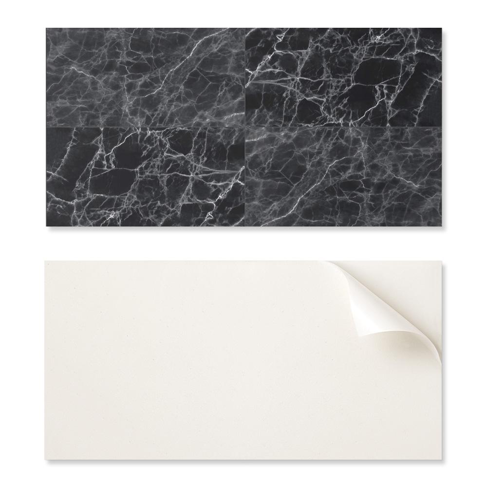 Naklejany Panel Dekoracyjny Do Szybkiej Odmiany Ściany 120X60 Cm Wzór Marmurowy Z Żyłkami