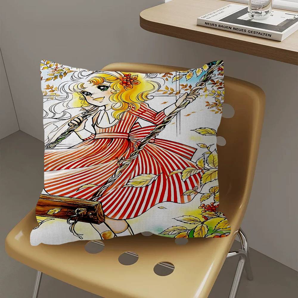 Anime Manga Candy Pillow Cushion Cover Pillowcase Living Room Sofa Home Decor Customized